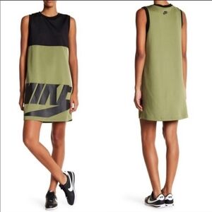 Nike Green And Black shift Athletic dress Size S